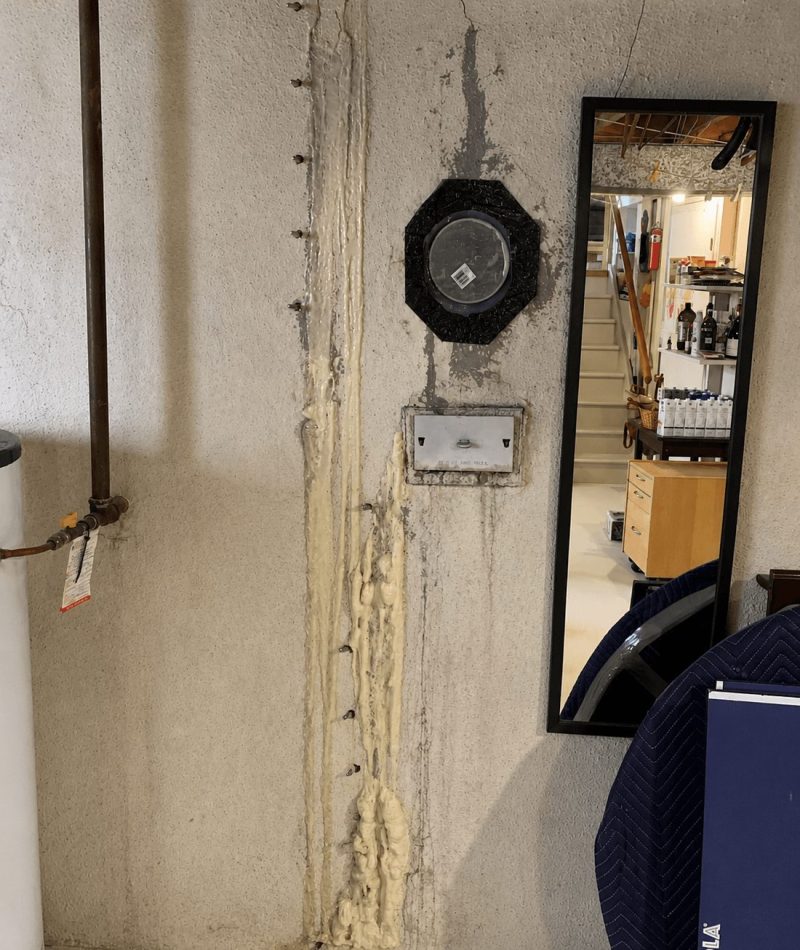 Professional foundation crack sealing process in basement Bracebridge Professional foundation crack sealing process in basement Bracebridge