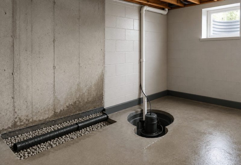 Interior Basement Waterproofing Gravenhurst