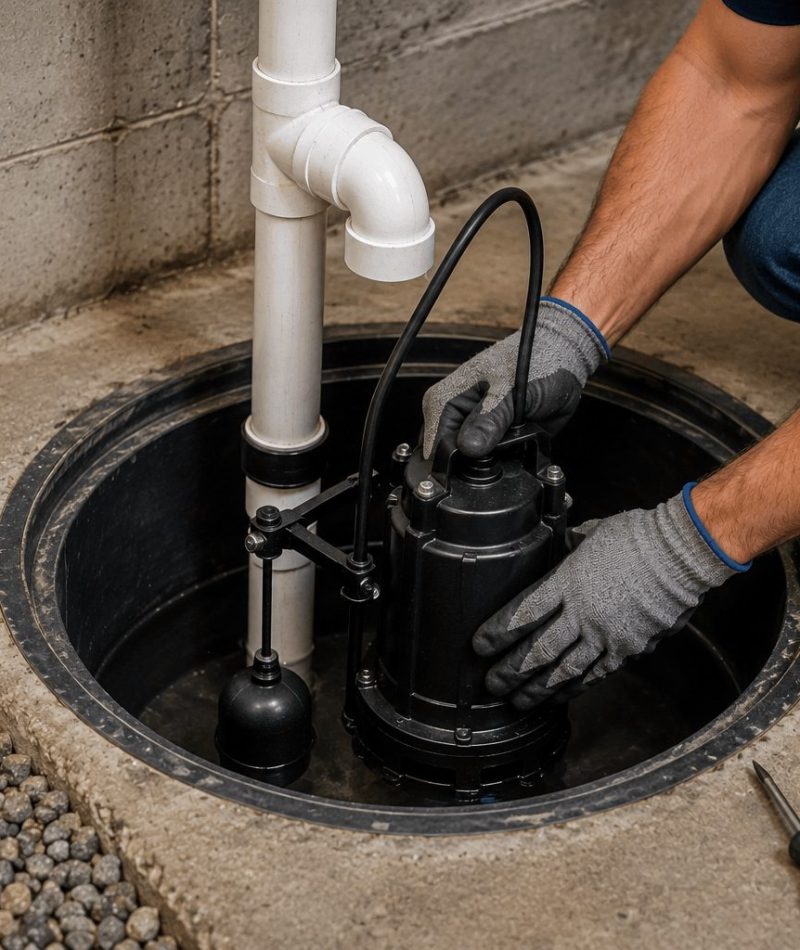 Submersible Sump Pump Installation Gravenhurst